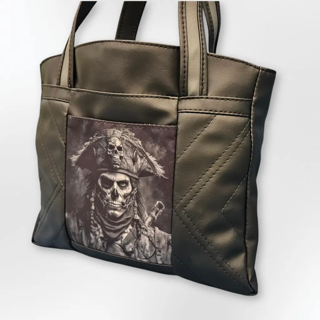 Beach Tote, Black Pirate