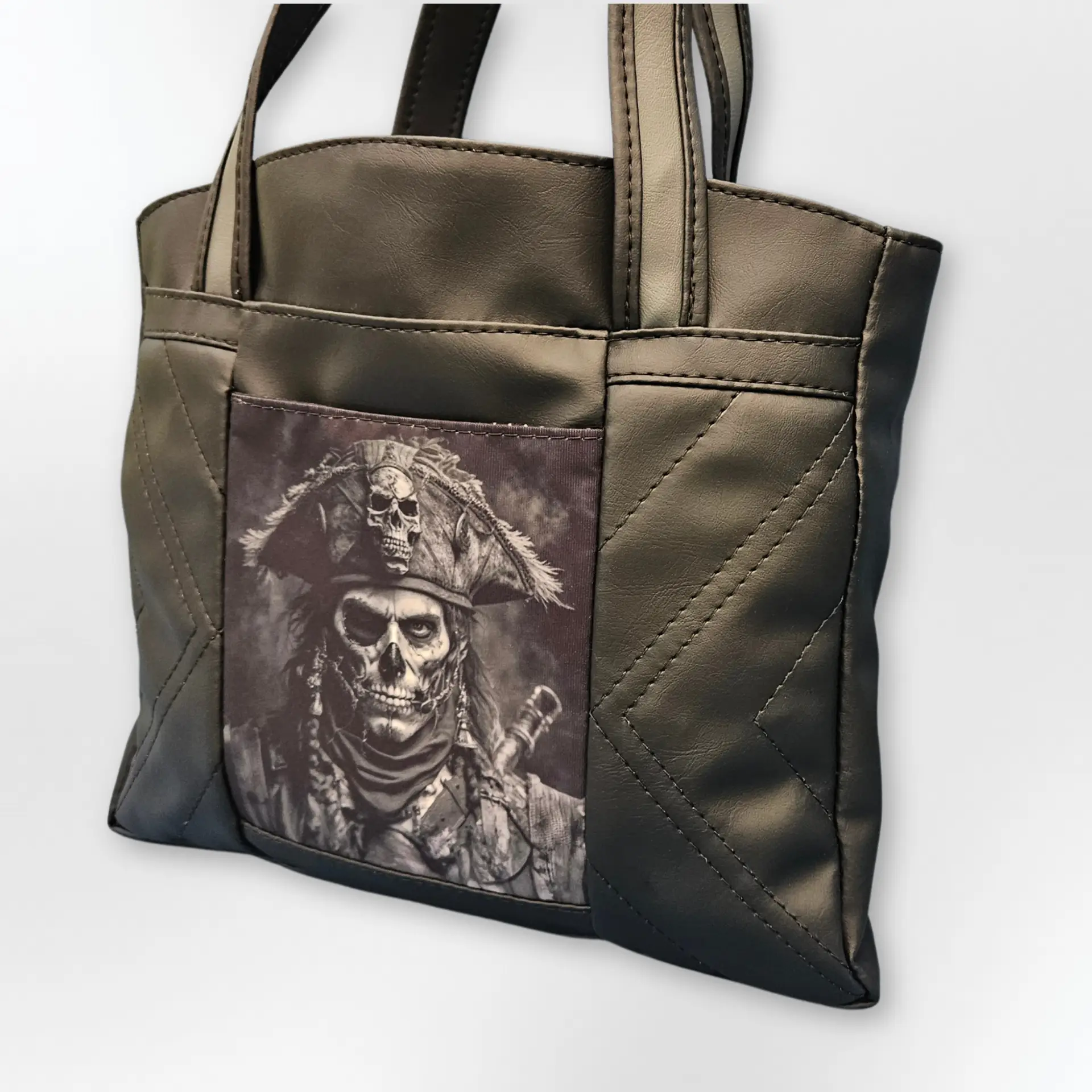 Beach Tote, Black Pirate