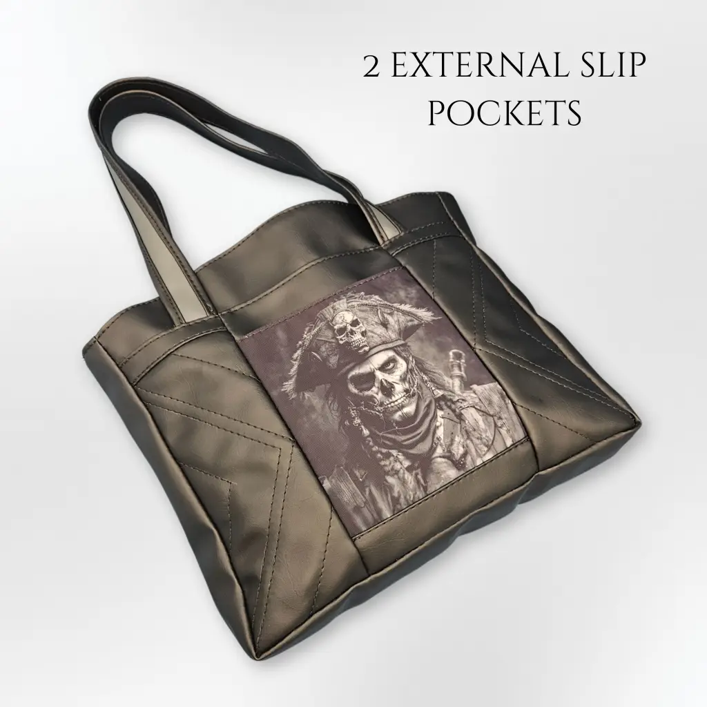 Beach Tote, Black Pirate